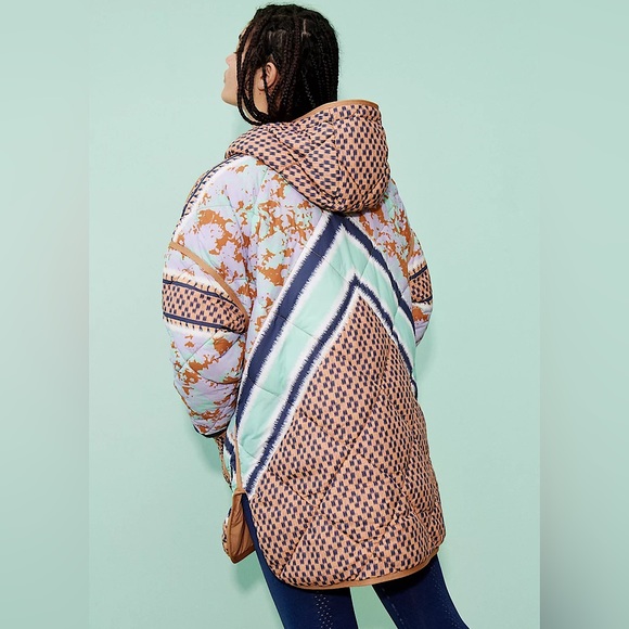 NEW Free People Pria Printed Packable Puffer Jacket - Picture 3 of 13